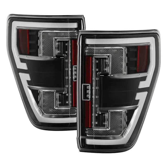 5088789 – SPYDER Tail Light Assembly, Clear/ Red Lens Black Housing Halogen Bulb Red Running Light/ Brake Light/ Turn...
